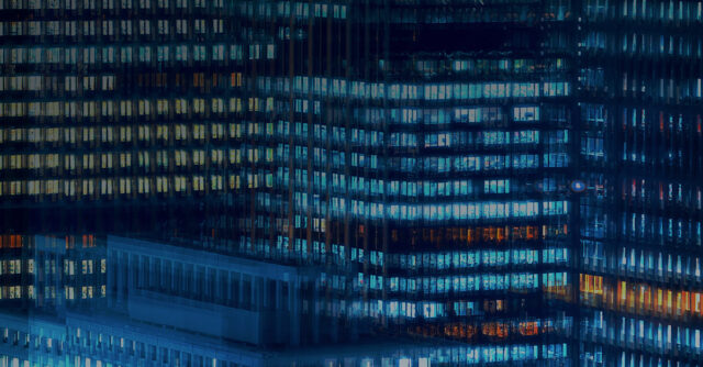 City Building at night