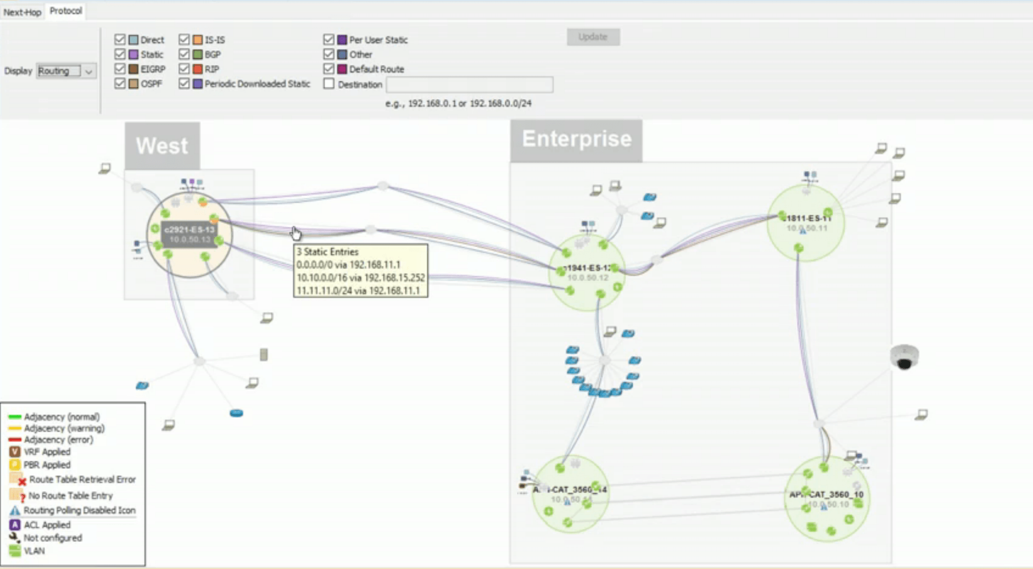 LiveNX Routing