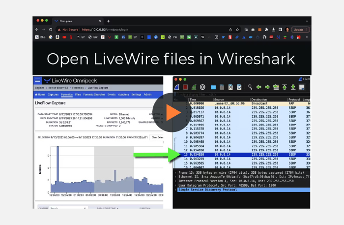 How to Open LiveWire Packet Files in Wireshark